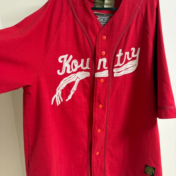 캐피탈 본 베이스볼 셔츠 레드(4사이즈)