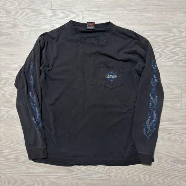 할리데이비슨 블루플레임 롱슬리브