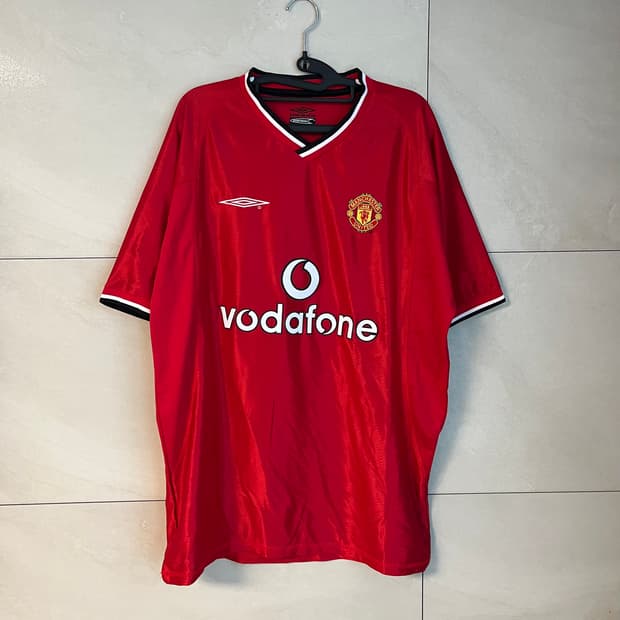 [XL]00-02 엄브로X맨체스터 유나이티드 홈 유니폼 보다폰