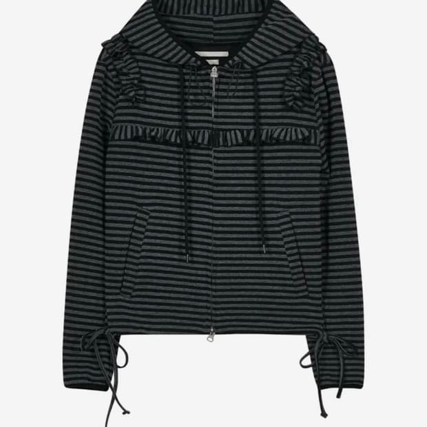 타입서비스 러플 후드집업 블랙