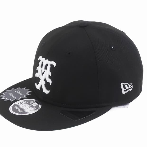 [새상품/F] 세인트미카엘 x 뉴에라 셀러브리티 모자 캡 블랙