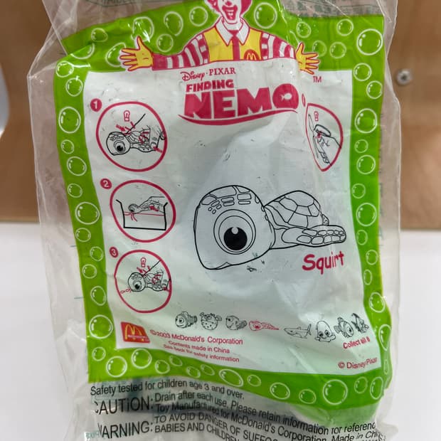 해피밀 빈티지 맥토이 미개봉 스쿼트 니모를 찾아서 빈티지토이