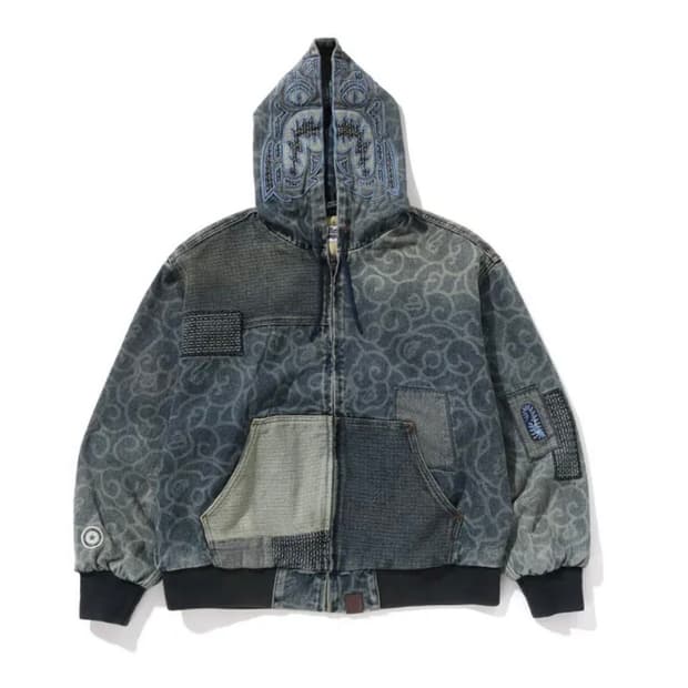 구매글) 베이프 클라우드 카모 자카드 업사이클 자켓 삽니다