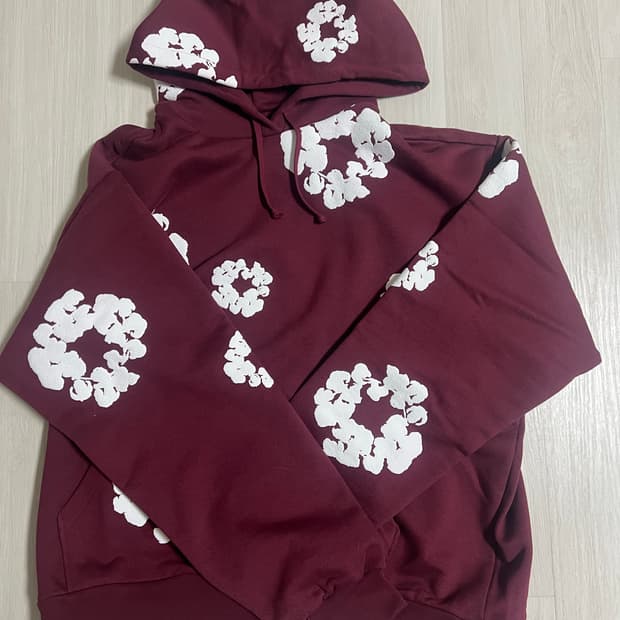 데님티어스 후드 버건디 L