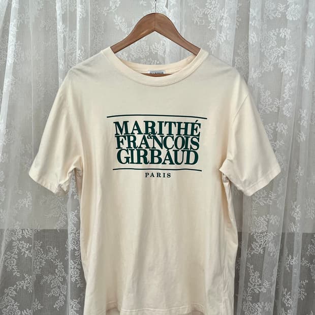 XL) 마리떼 프랑소와저버 클래식 반팔 티셔츠 크림
