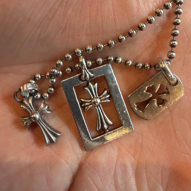 크롬하츠 베이비팻 프레임드베이비팻 도그택타이니