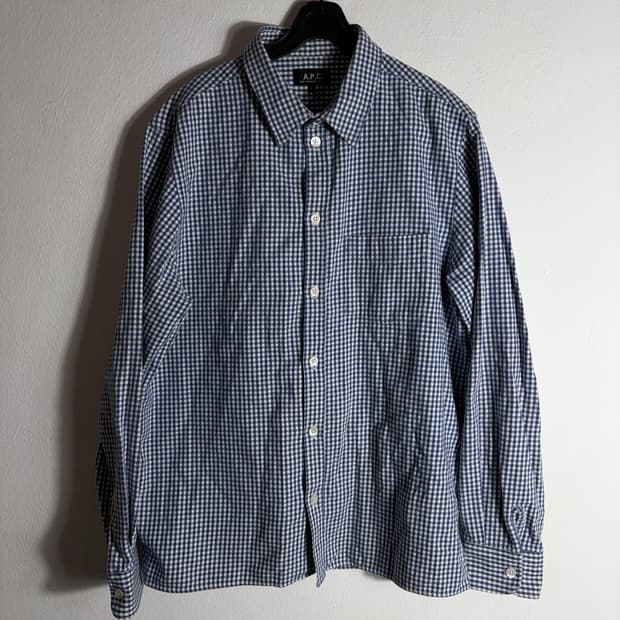 A.P.C 아페쎄 깅엄체크 셔츠(L)