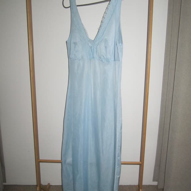 Sky blue slip dress