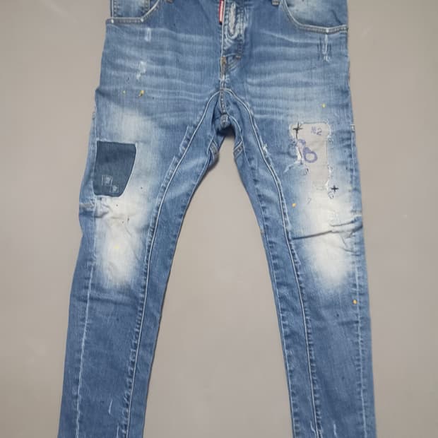 [50] 디스퀘어드2 수갑 타이디바이커진 청바지 34 35