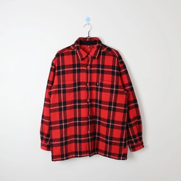 Levi’s Red Check Quilted Shirt Jacket