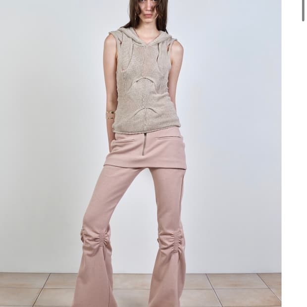Nache) EXPOSURE ZIP SWEAT SKIRT PANTS