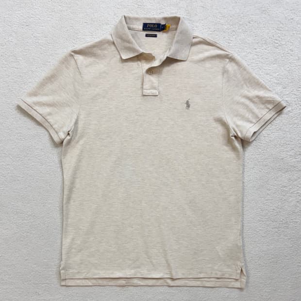 QR 폴로 오트밀 반팔 카라티 피케티