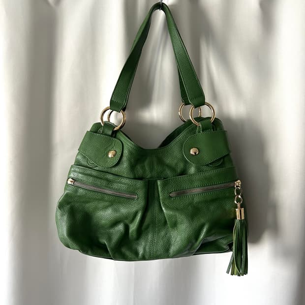 미치코 코시노 런던 딥그린 숄더백