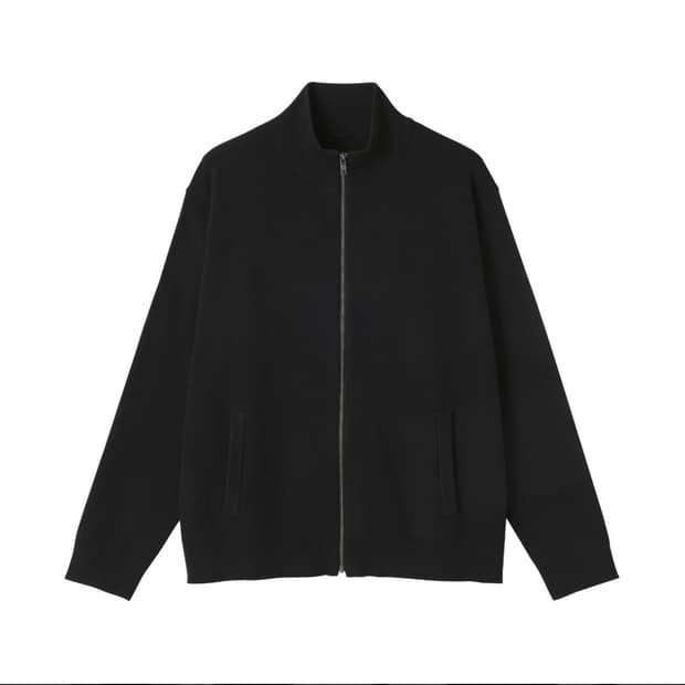 [S] 무인양품 MUJI 블랙 집업 가디건