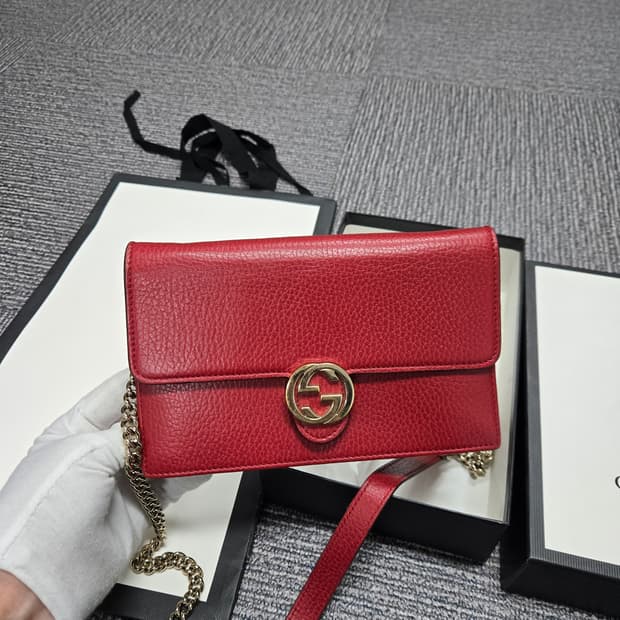 [특가][정품]구찌 인터로킹 숄더백