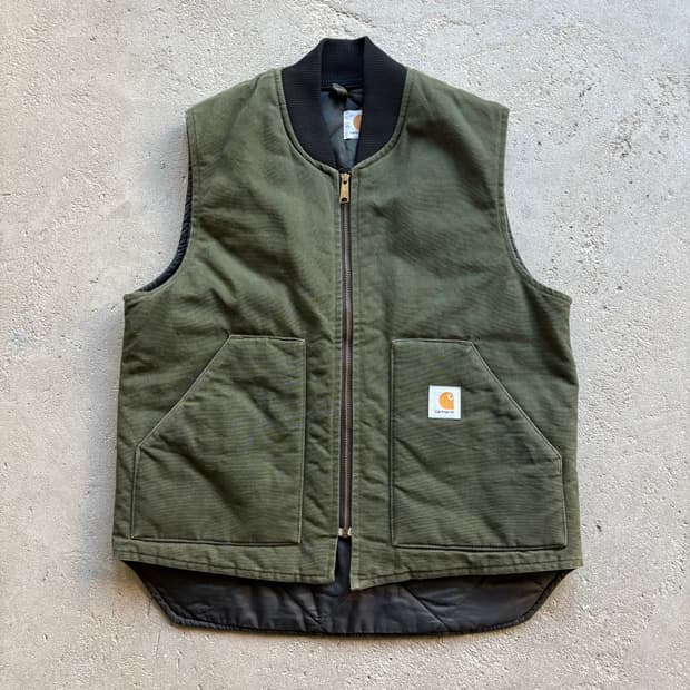 칼하트 VQ184 모스그린 퀼티드 라인 베스트