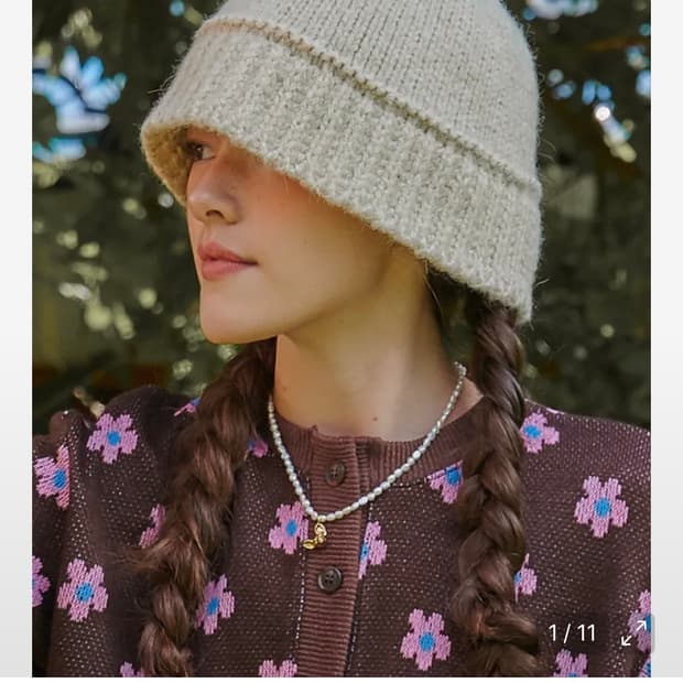 샐러드볼즈 니트 버킷햇 니트모자