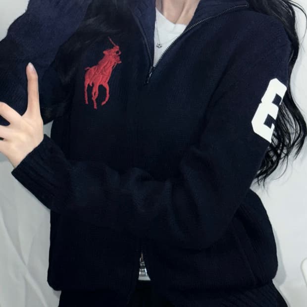 🐰폴로 랄프로렌 빅포니 니트 집업 데일리 저렴❤️