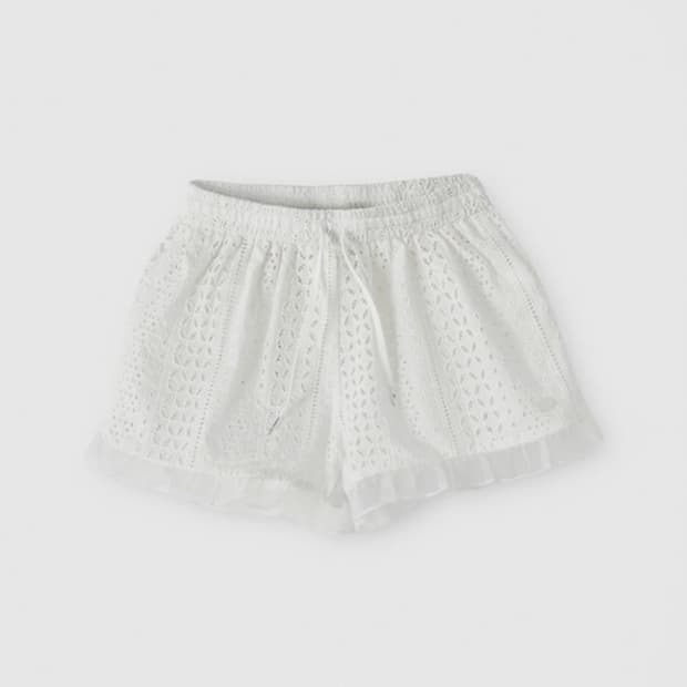 Oro 프릴펀칭쇼츠_pure white