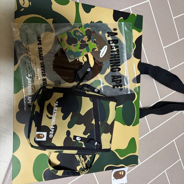 베이프 카모 크로스백 미니백