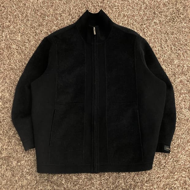 파크랜드 울 하이넥 집업 자켓