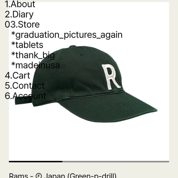 tefstores 테프스토어즈 rams 모자