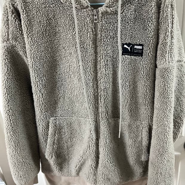 푸마 뽀글이 후드집업