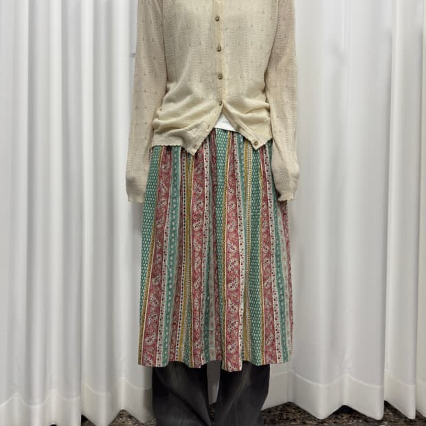 ethnic midi skirt