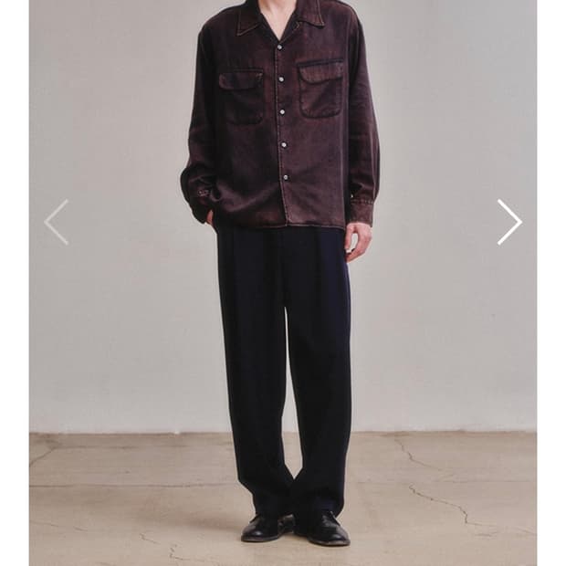 [XL] 아트이프액츠 탠셀 투포켓 빈티지 네이비 셔츠