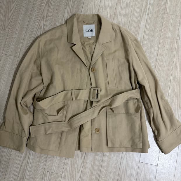 cos 야상 스타일 벨트자켓 