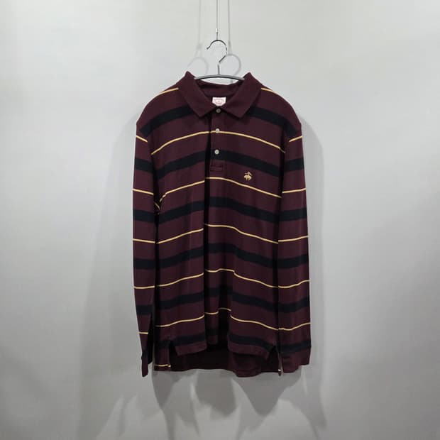 브룩스브라더스 피케 카라 스트라이프 롱슬리브 M