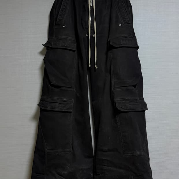 (M)릭오웬스 ss23 EDFU 점보카고 다크더스크 흑청 SDK