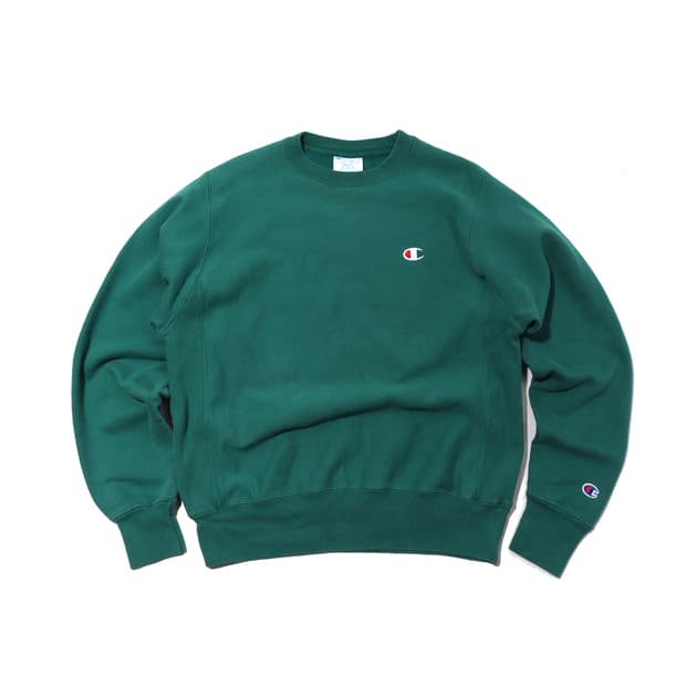 CHAMPION 리버스위브 그린 스웻셔츠 size S