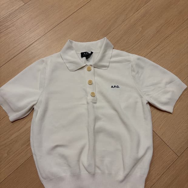 A.P.C 폴로 반팔 니트 여성 m