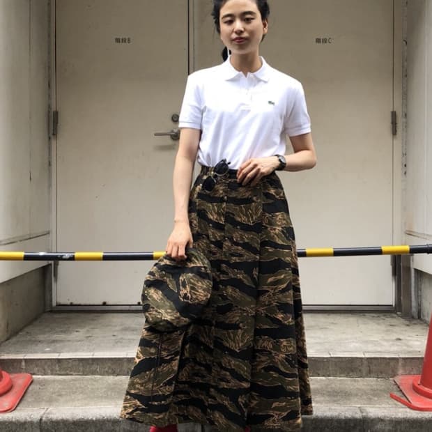 BUZZ RICKSON'S × BEAMS BOY  skirt