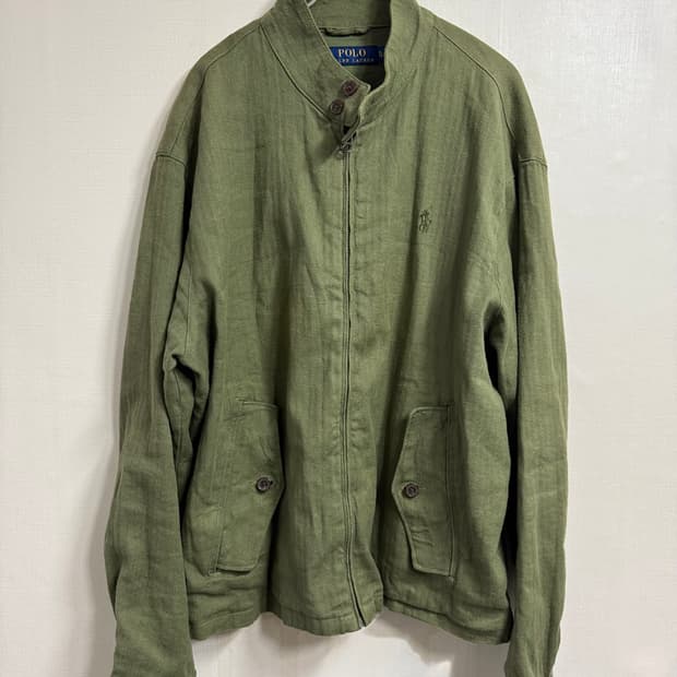 [XL] 폴로 랄프로렌 바라쿠다 헤링본 린넨 트윌 자켓