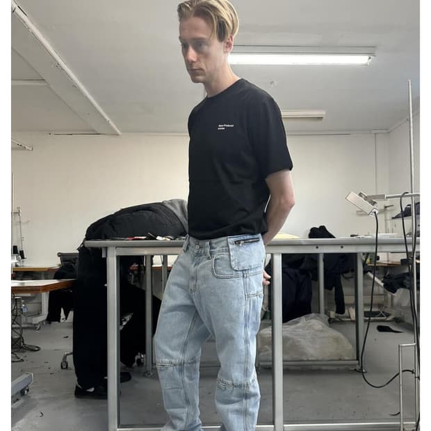 플라스틱프로덕트 MPa BAG PANTS (STEEL BLUE)
