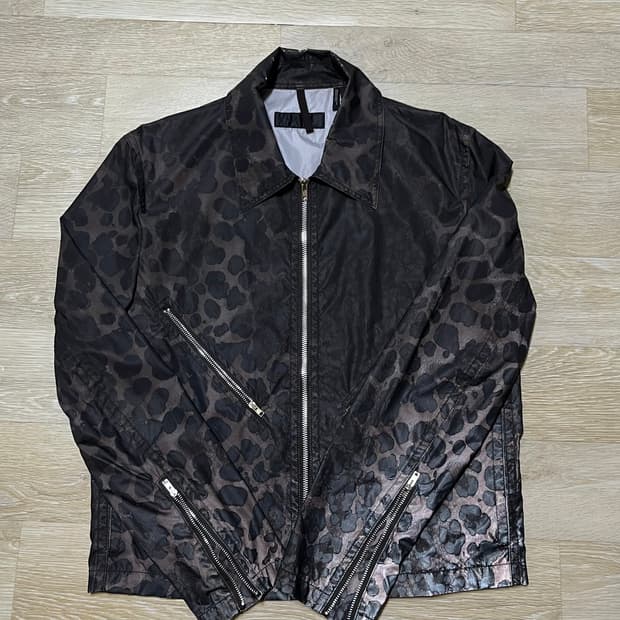 헬무트랭 19ss 리플렉티브 레오파드 자켓