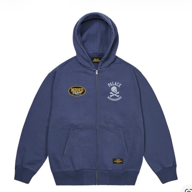 [2XL]팔라스 x 네이버후드 스컬 집 후드 네이비 - 25FW