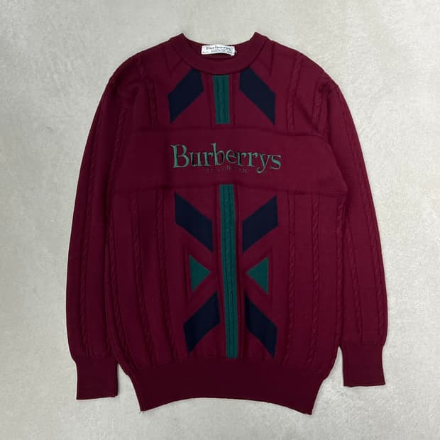 버버리 자수로고 니트 s09011