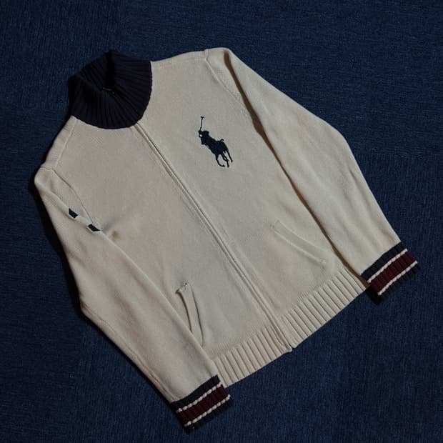 폴로 랄프로렌 빅포니 니트 집업
