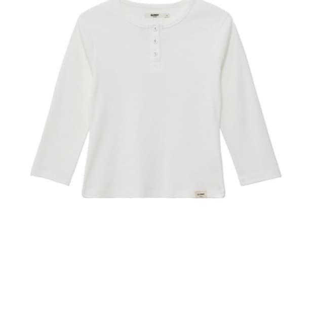 새상품) 글로니 3/4 버튼 플라이 티셔츠 화이트 S