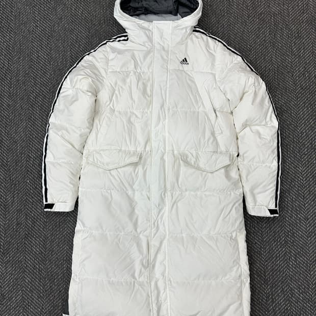 아디다스 롱패딩 화이트