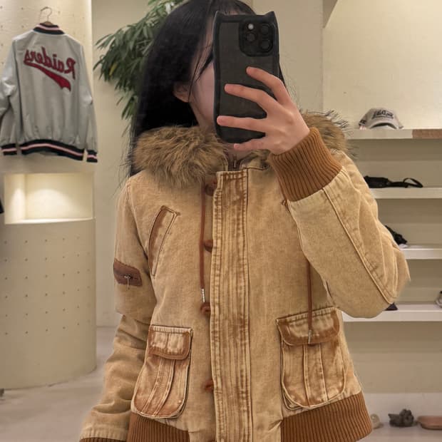  Y2K 빈티지 울프죠 크롭 자켓 U23