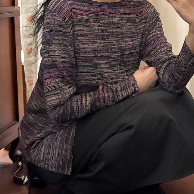 Japanese vintage striped T-shirt