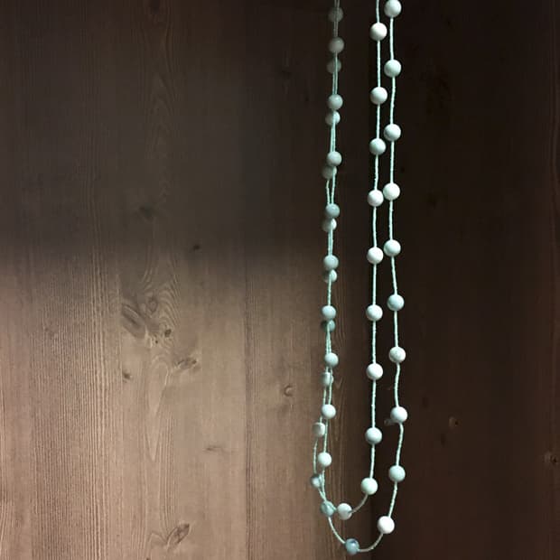 민트볼 레이어드 롱목걸이