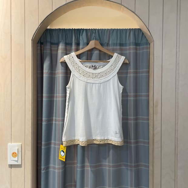 일본빈티지 펀칭아일렛 슬리브리스