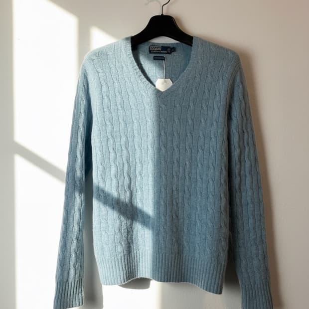 폴로 랄프로렌 스카이 브이넥 스웨터