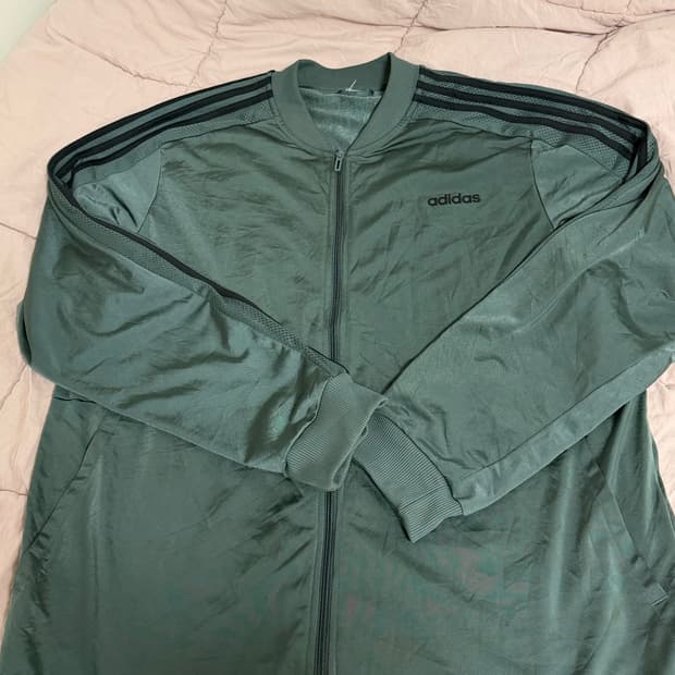 아디다스 카키 져지