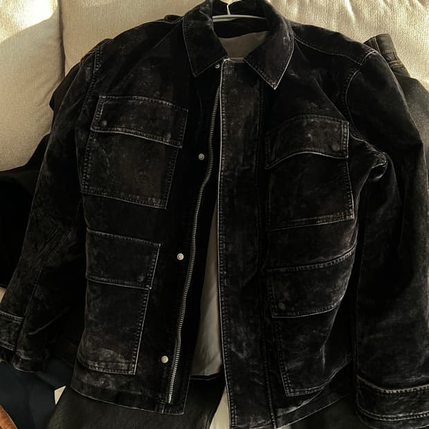 자라 플록 벨벳 자켓/점퍼